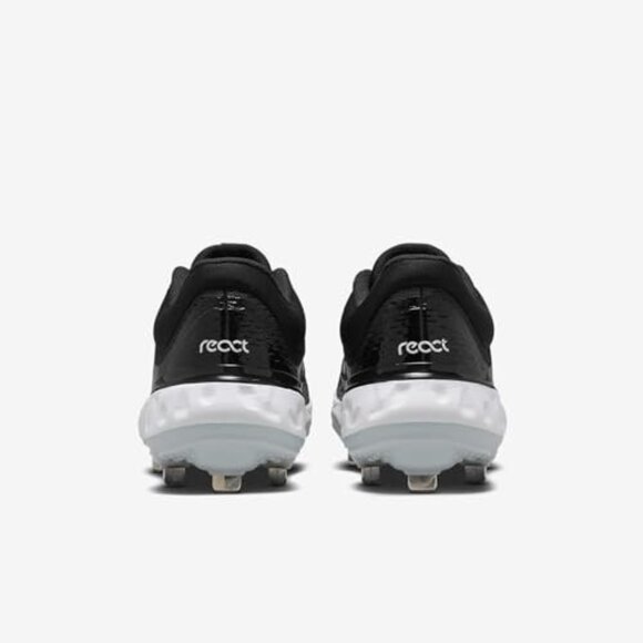 Nike Mens Alpha Huarache Elite 4 Low Metal Baseball Cleats, DJ6521-001 Black Siz main image 7